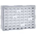 vidaXL Organizér so 64 zásuvkami 52x16x37,5 cm
