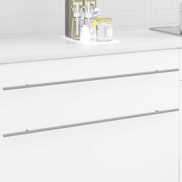 vidaXL Rukoväť skrine 12 pcs Strieborná 900 mm Nerezová oceľ
