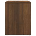 vidaXL Nočný stolík hnedý dub 40x30x40 cm spracované drevo