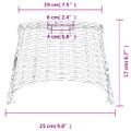 vidaXL Tienidlo na stropnú lampu biele Ø25x17 cm prútené