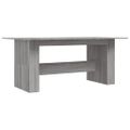 vidaXL Jedálenský stôl sivý dub sonoma 180x90x76 cm kompozitné drevo