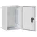 vidaXL Ovládacia skriňa Sivá 28 x 13 x 28 cm ABS plast