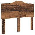 vidaXL Rám postele Staré drevo 135 x 190 cm Masívne borovicové drevo