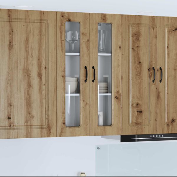 vidaXL Dvierka na umývačku Kalmar Remeselný dub 60 x 31 x 100 cm