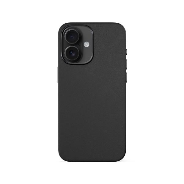 Epico Mag+ kožený kryt iPhone 16 - černá
