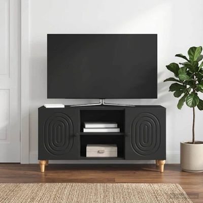 vidaXL TV skrinka Čierna 102 x 34,5 x 50 cm Kompozitné drevo