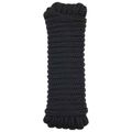 vidaXL Lano na čln 14 mm 6 m Čierna Polyester