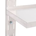 vidaXL Nástenný regál s 2 policami nehrdzavejúca oceľ 100x30 cm