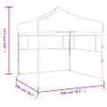 vidaXL Profesionálny skladací párty stan+2 steny 2x2 m, oceľ, modrý