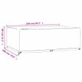 vidaXL Obaly na záhradný nábytok 2 ks 12 očiek 240x180x80 cm obdĺžnik