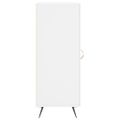 vidaXL Komoda biela 34,5x34x90 cm spracované drevo