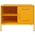 vidaXL TV skrinky 2 ks horčicovo-žlté 68x39x50,5 cm oceľ