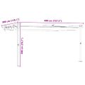 vidaXL Altánok 400 x 300 x 200 cm Sivohnedá Polyester