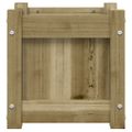 vidaXL Záhradný kvetináč 31x31x31 cm impregnovaná borovica