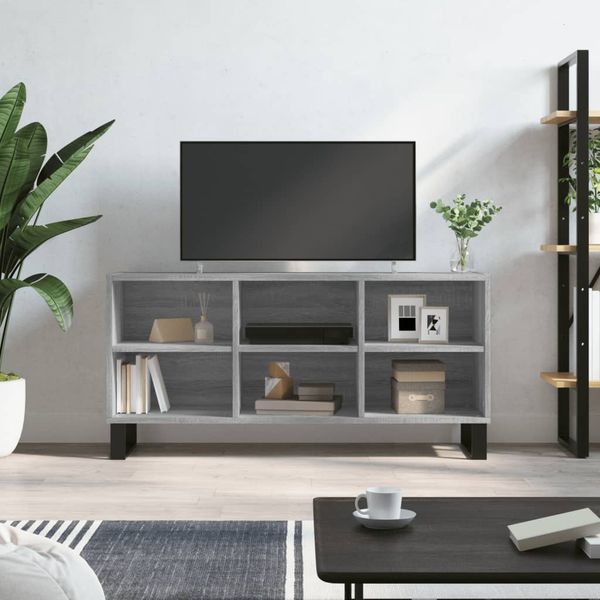 vidaXL TV skrinka sivý dub sonoma 103,5x30x50 cm spracované drevo