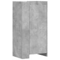 vidaXL Botník betónovo sivý 52x37,5x100 cm kompozitné drevo