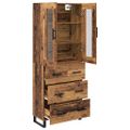vidaXL Highboard 2 ks Staré drevo 69,5 x 34 x 180 cm Kompozitné drevo