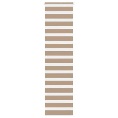 vidaXL Zebrová roleta pieskovo hnedá 55x200 cm šírka látky 50,9 cm polyester