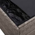 vidaXL Záhradný úložný box sivý 220x50x58 cm polyratan