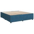 vidaXL Posteľ boxspring s matracom Tmavomodrá 180 x 200 cm Zamat