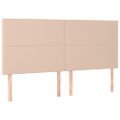 vidaXL Čelo postele Cappuccino 160x5x118/128 cm umelá koža