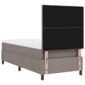 vidaXL Posteľ s pružinovým rámom Sivohnedá 90 x 200 cm látka