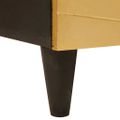 vidaXL Servírovacia skriňa Čierna a zlatá 60 x 33 x 75 cm