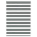 vidaXL Zebra roleta tmavošedá 100x100 cm šírka látky 95,9 cm polyester
