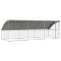 vidaXL Psí kennel 3 ks Strieborná 6 x 2 x 2 m Pozinkovaná oceľ