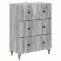 vidaXL Zásuvkový kabinet Sivá sonoma 66 x 34,5 x 90 cm