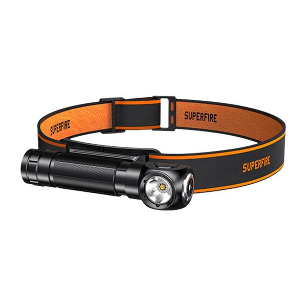 Superfire TH04-S,1000lmm USB-C čelová baterka