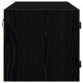 vidaXL Nástenná skrinka 102 x 37 x 35 cm Kompozitné drevo Čierny dub