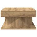 vidaXL Konferenčný stolík Artisan Dub 55x55x30 cm Konštrukčné drevo