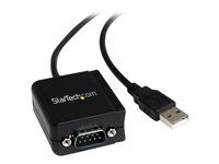1 port - USB Powered - FTDI USB UART Chip - DB9 (9-pin) - USB to RS232 Adapter (ICUSB2321F) - Sériový adaptér - USB - RS-232 - čierna