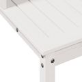 vidaXL Stôl na presádzanie s policami biely 82,5x50x109,5 cm borovica