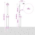 vidaXL Externá sprcha 257 cm Masívne akáciové drevo a nerezová oceľ
