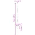 vidaXL Zabudovaný plotový stĺpik 11 ks Zelená 140 cm
