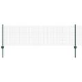 vidaXL Zvarené pletivo s podperami 50 x 0,6 m PVC potiahnutá oceľ