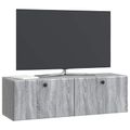 vidaXL Nástenná TV skrinka 98 x 31 x 30 cm Sivý Sonoma