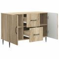 vidaXL Servírovacia skriňa so zásuvkou Dub sonoma 89 x 34,5 x 60 cm