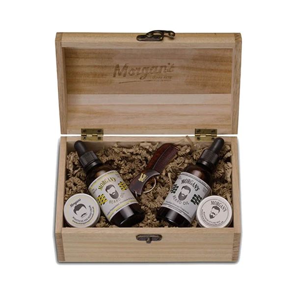 Kompletná darčeková krabička pre bradáča MORGANS Full beard care gift box