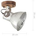 vidaXL Industriálne nástenné / stropné lampy 2 ks strieborné 20x25 cm E27