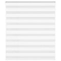 vidaXL Zebra roleta biela 125x150 cm šírka látky 120,9cm polyester