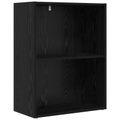 vidaXL Regál na knihy 60 x 30 x 76.5 cm Kompozitné drevo Čierny dub