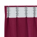 vidaXL Záclony na zatemnenie s krúžkami 2 ks Víno červené 140 x 140 cm