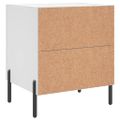 vidaXL Nočné stolíky 2 ks biele 40x35x47,5 cm kompozitné drevo
