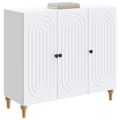 vidaXL Servírovacia skriňa Biela 89 x 34,5 x 80 cm Kompozitné drevo