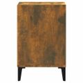 vidaXL TV skrinka dymový dub 100x35x55 cm spracované drevo