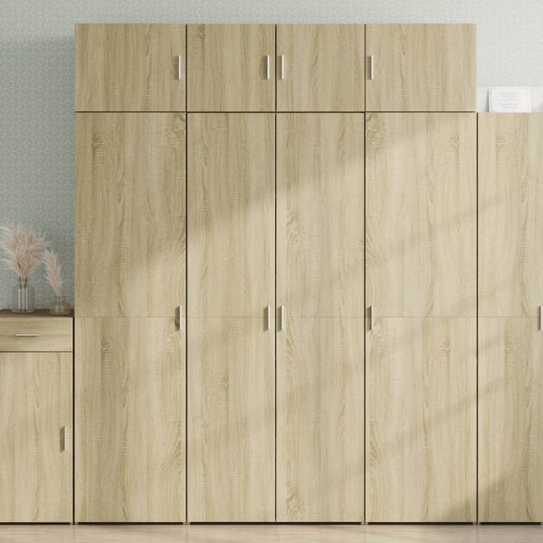 vidaXL Úložná skrinka dub sonoma 80x42,5x225 cm kompozitné drevo