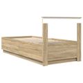 vidaXL Rám postele Sonoma dub 70 x 190 cm Kompozitné drevo